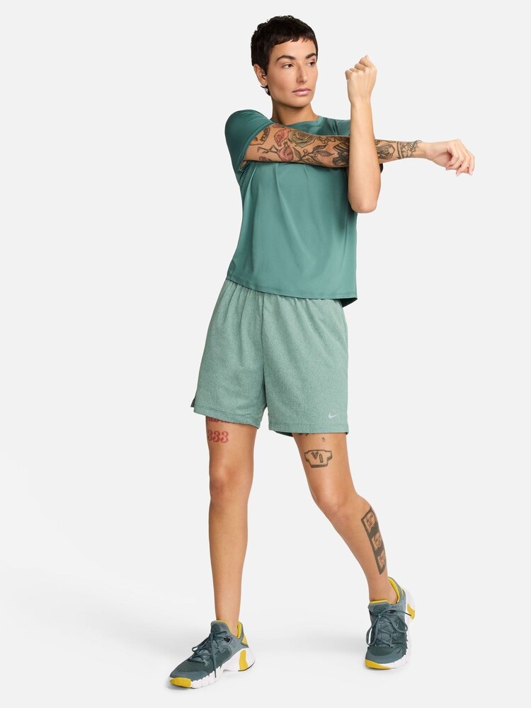 Nike Green Dri-FIT Attack Fitness Mid Rise 5" Unlined Shorts - Image 7 of 7