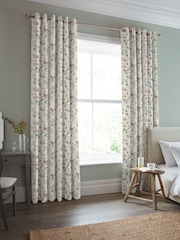 Laura Ashley Sage Apricot Summer Palace Made to Measure Curtains - Image 1 of 9