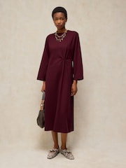 White Stuff Purple Gracie Twist Dress - Image 2 of 6