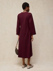White Stuff Purple Gracie Twist Dress - Image 3 of 6