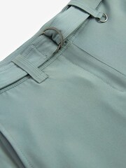 Enteneiblau - Elegante Cargohose mit Gürtel und weitem Bein​​​​​​​ - Bild 6 von 7