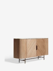 Natural Valencia Marble Mango Wood Large Sideboard - Image 7 of 8