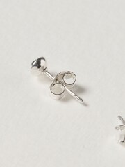 Oliver Bonas Green Zosia Teardrop Stone Silver Tone Stud Earrings - Image 3 of 3