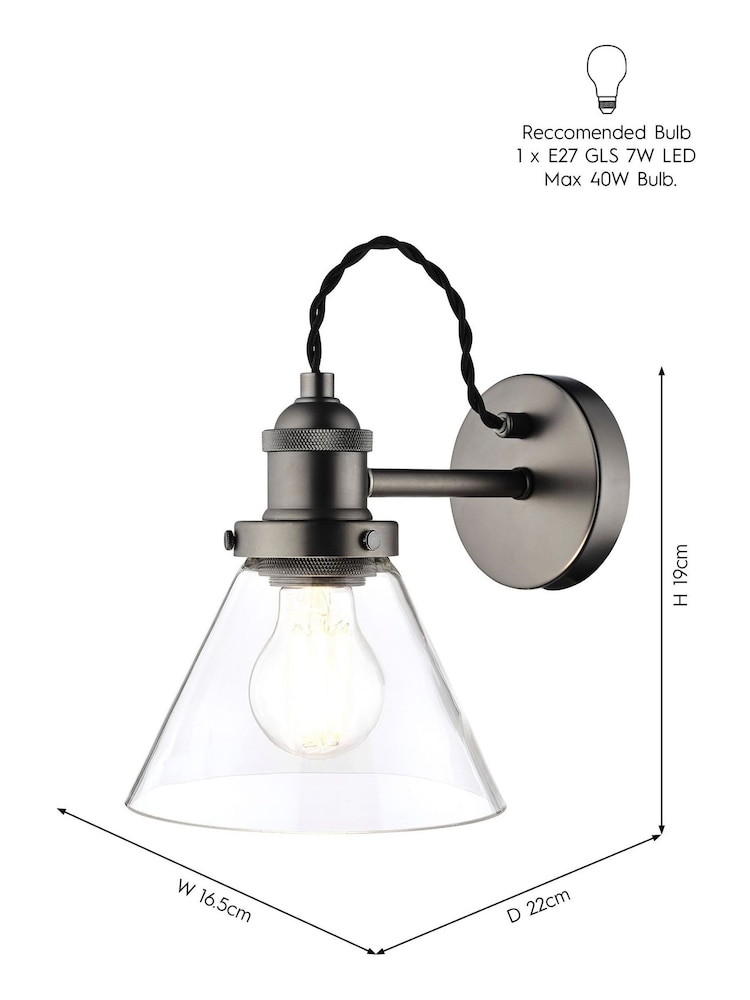 Laura Ashley Pewter Grey Isaac Wall Light - Image 6 of 6 Laura Ashley Pewter Grey Isaac Wall Light - Image 6 of 6