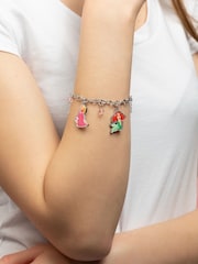 Peers Hardy Disney Princess Multicoloured Enamel Costume Crystal Charm Black Bracelet - Image 2 of 3