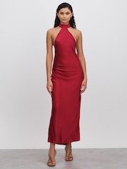 Savannah Morrow Peace Silk Chain Detail Maxi Dress - Image 1 of 5