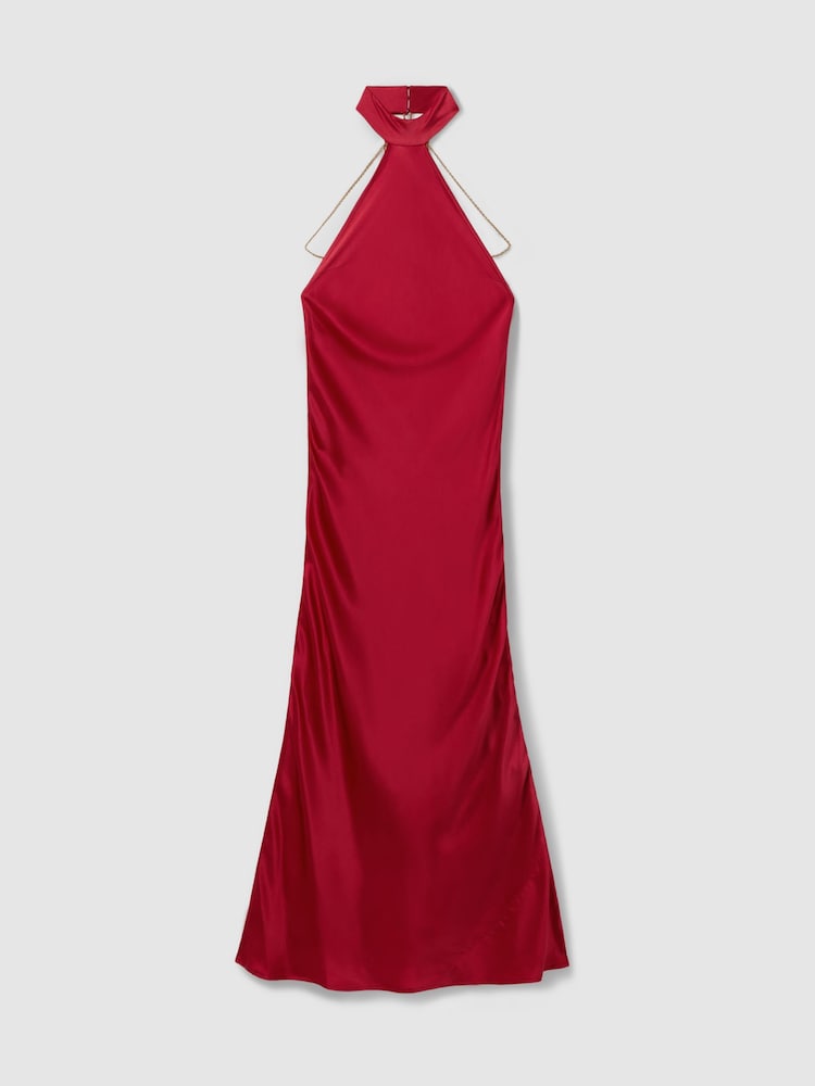 Savannah Morrow Peace Silk Chain Detail Maxi Dress - Image 2 of 5