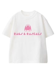 Rags & Rascals White Monster Logo T-Shirt - Image 1 of 3