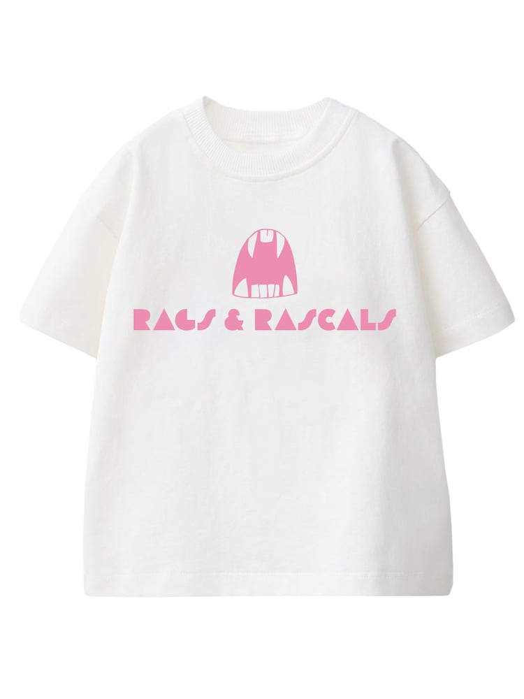 Rags & Rascals White Monster Logo T-Shirt - Image 1 of 3 Rags & Rascals White Monster Logo T-Shirt - Image 1 of 3