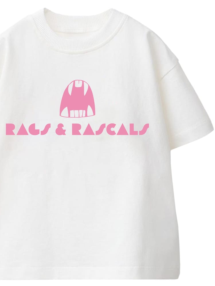 Rags & Rascals White Monster Logo T-Shirt - Image 2 of 3 Rags & Rascals White Monster Logo T-Shirt - Image 2 of 3