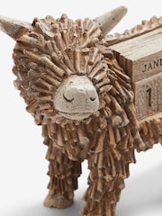 Brown Hamish Highland Cow Perpetual Calendar - Image 2 of 4