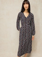 White Stuff Blue Harper Jersey Dress - Image 1 of 6