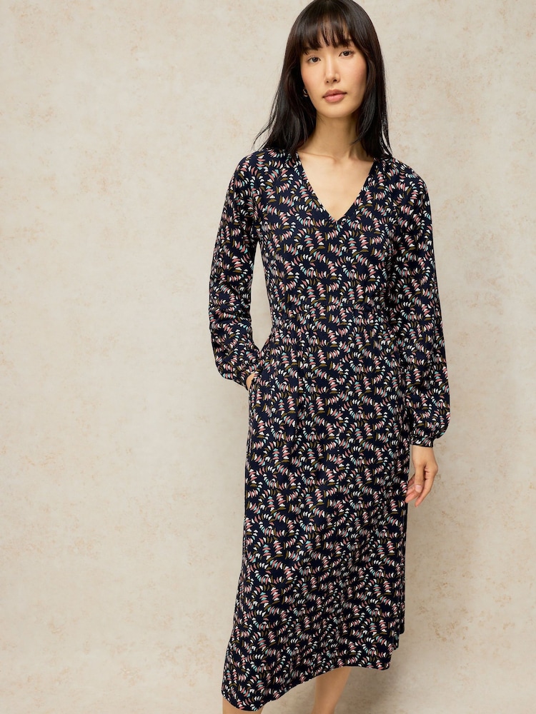 White Stuff Blue Harper Jersey Dress - Image 1 of 6