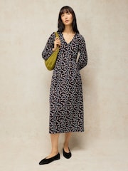 White Stuff Blue Harper Jersey Dress - Image 2 of 6