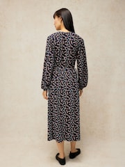 White Stuff Blue Harper Jersey Dress - Image 3 of 6