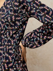 White Stuff Blue Harper Jersey Dress - Image 4 of 6