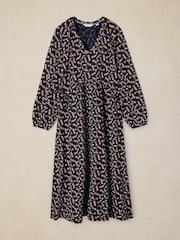 White Stuff Blue Harper Jersey Dress - Image 5 of 6