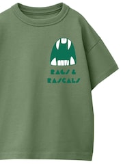 Rags & Rascals Green Monster Pocket T-Shirt - Image 2 of 3