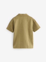 Green Short Sleeves Textured Shirt (3-16yrs) - Image 3 of 4