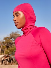 Pink Long Sleeve Modesty Burkini Shaping Swimsuit - Image 3 of 8