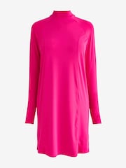 Pink Long Sleeve Modesty Burkini Shaping Swimsuit - Image 6 of 8