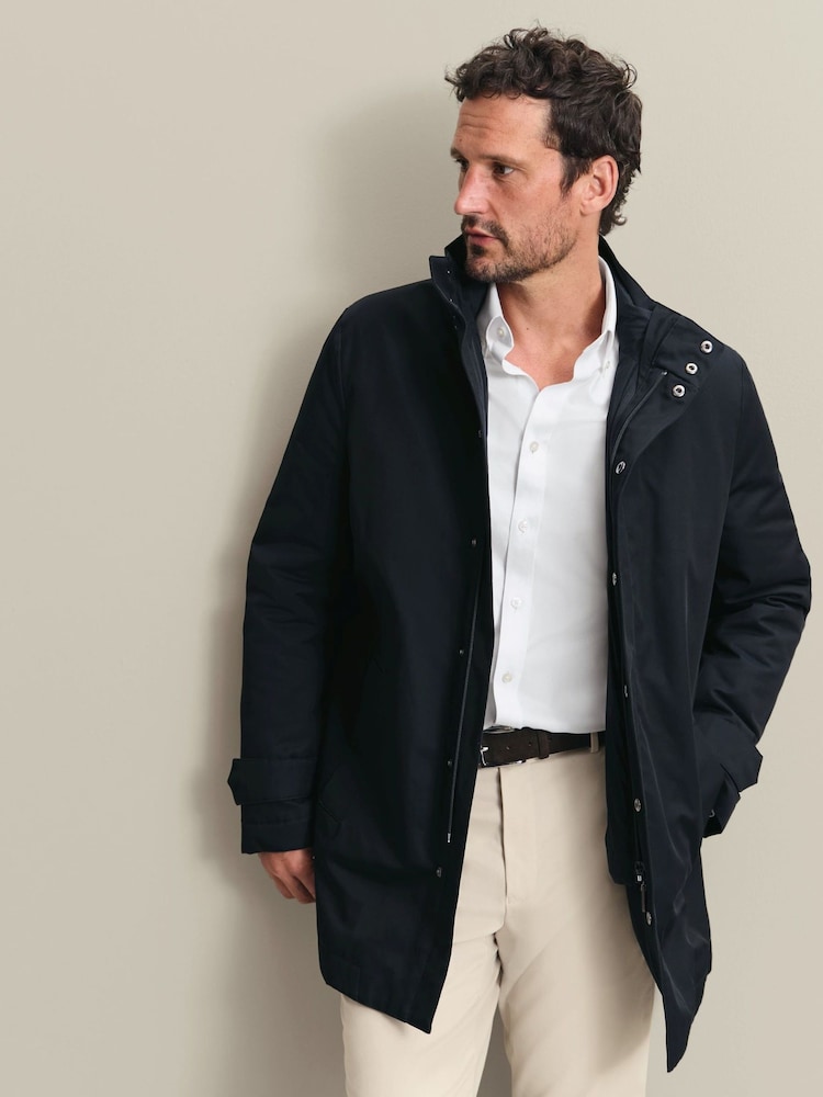 Charles Tyrwhitt Navy Blue 3in1 Raincoat With Detachable Gilet - Image 1 of 6 Charles Tyrwhitt Navy Blue 3in1 Raincoat With Detachable Gilet - Image 1 of 6