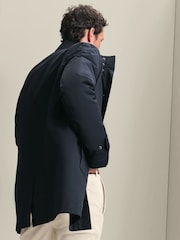 Charles Tyrwhitt Navy Blue 3in1 Raincoat With Detachable Gilet - Image 2 of 6