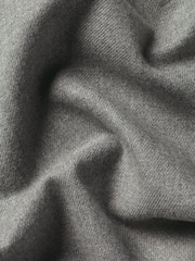 Charles Tyrwhitt Grey Regular Fit Brushed Flannel Shirt - Image 6 of 6