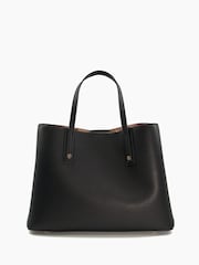 Dune London Black Dorrie Synthetic Logo Hardware Tote Bag - Image 5 of 6