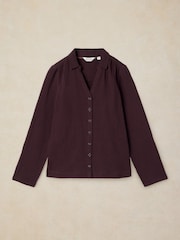 White Stuff Brown Annie Double Cloth Shirt - Image 5 of 6