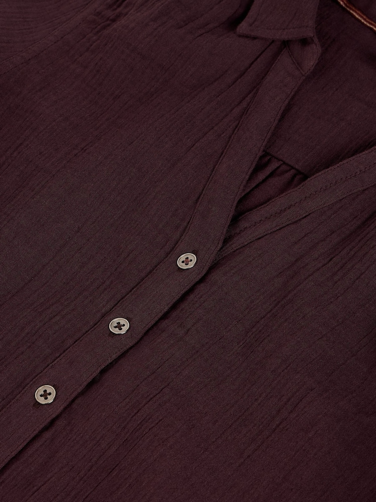 White Stuff Brown Annie Double Cloth Shirt - Image 6 of 6