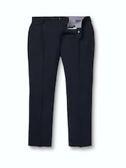 Azul oscuro - Pantalones de lana de alto rendimiento de corte ajustado de Charles Tyrwhitt - Imagen 5 de 6