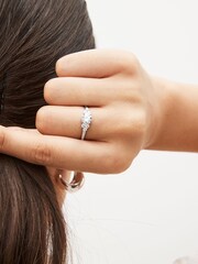 Sterling Silver Sparkle Stone Ring - Image 2 of 3