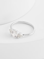 Sterling Silver Sparkle Stone Ring - Image 3 of 3