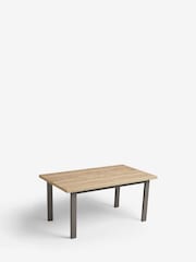 Light Bronx Oak Effect Rectangle 6 to 8 Seater Extending Dining Table - Image 5 of 7