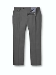 Gris oscuro - Pantalones de lana de alto rendimiento de corte ajustado de Charles Tyrwhitt - Imagen 5 de 6