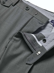 Gris oscuro - Pantalones de lana de alto rendimiento de corte ajustado de Charles Tyrwhitt - Imagen 6 de 6