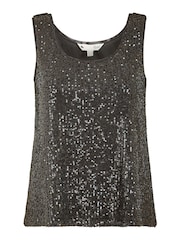 Yumi Black Sequin Vest - Image 4 of 4