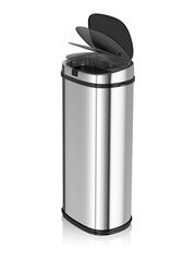 Morphy Richards Chrome 42L Square Sensor Bin - Image 1 of 1