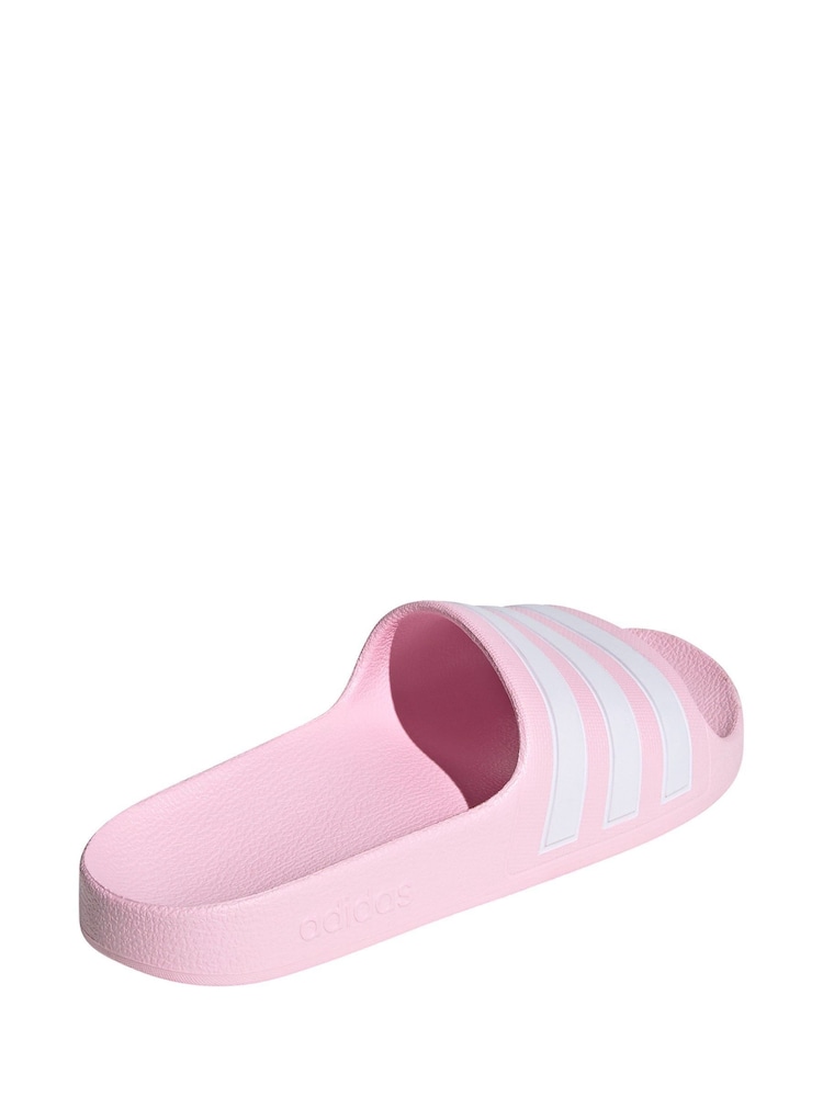 adidas Pink Adilette Youth Kids Sliders - Image 4 of 10