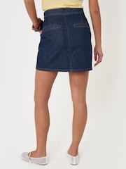 Threadbare Blue Denim A-Line Mini Skirt - Image 4 of 4