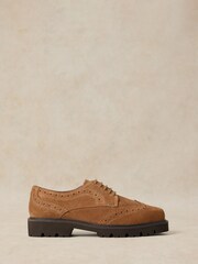 White Stuff Brown Thalia Chunky Leather Brogues - Image 1 of 4