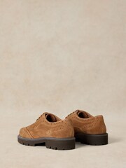White Stuff Brown Thalia Chunky Leather Brogues - Image 3 of 4