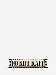 Black No Riff Raff Cut Velvet Draught Excluder - Image 2 of 4