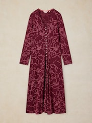 White Stuff Purple Reese Button Through Dress - Image 5 of 6