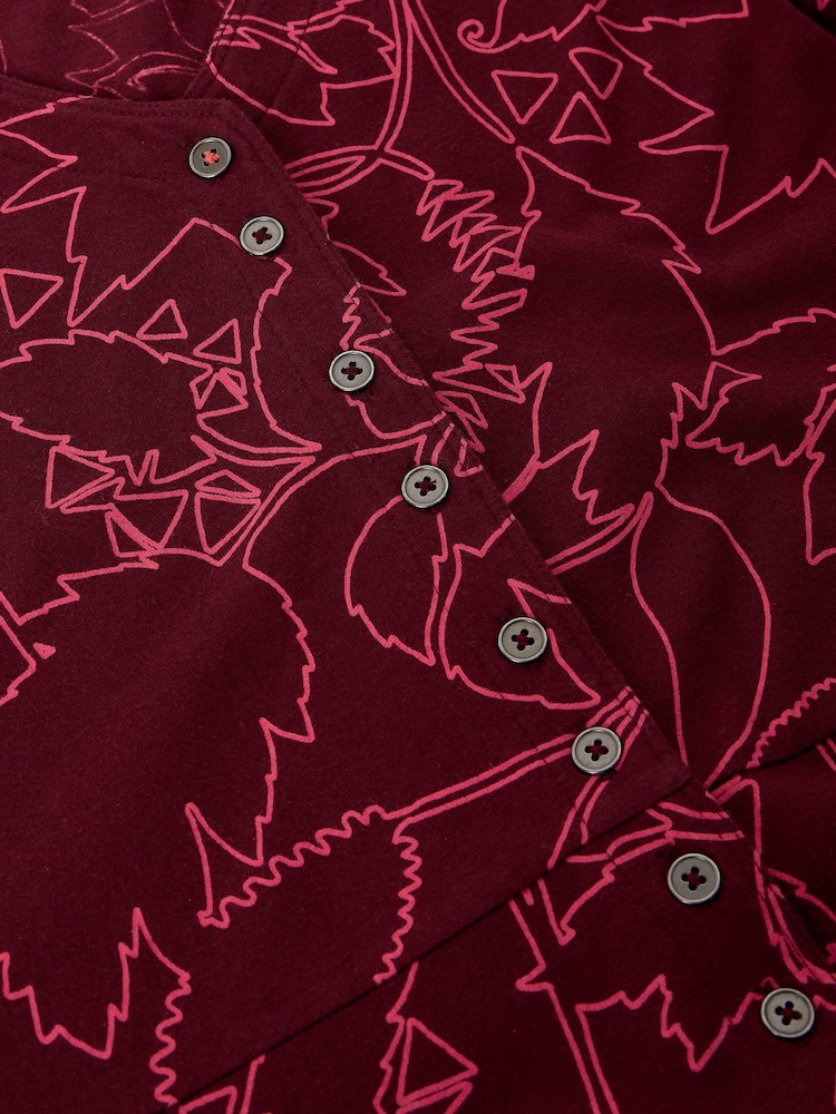 White Stuff Purple Reese Button Through Dress - Image 6 of 6