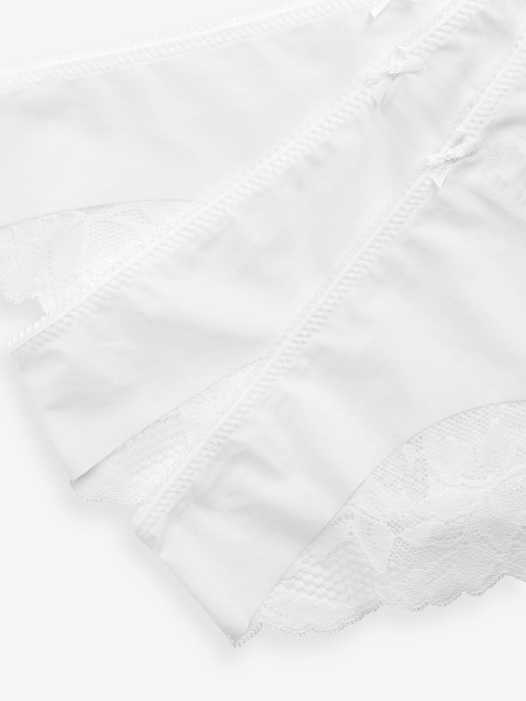 Weiß - Nahtlose Slips mit Spitzenrückseite im 3er-Pack - Bild 7 von 7 Weiß - Nahtlose Slips mit Spitzenrückseite im 3er-Pack - Bild 7 von 7
