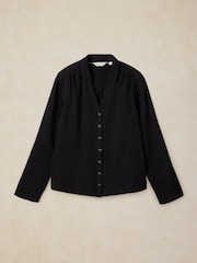 White Stuff Black Annie Double Cloth Shirt - Image 5 of 6