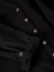 White Stuff Black Annie Double Cloth Shirt - Image 6 of 6