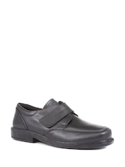 Pavers Ajustable Wide Fit Zapatos de cuero negro - Imagen 2 de 5
